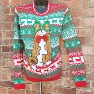 Fun & cute Cat Kitten Christmas Ugly Sweater